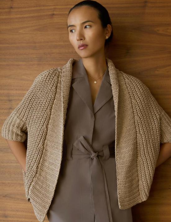  브로슈 워커 가디건 피다 shrug