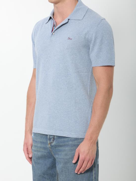 26FW 디올 폴로 티셔츠 693M802 LIGHT BLUE - DIOR