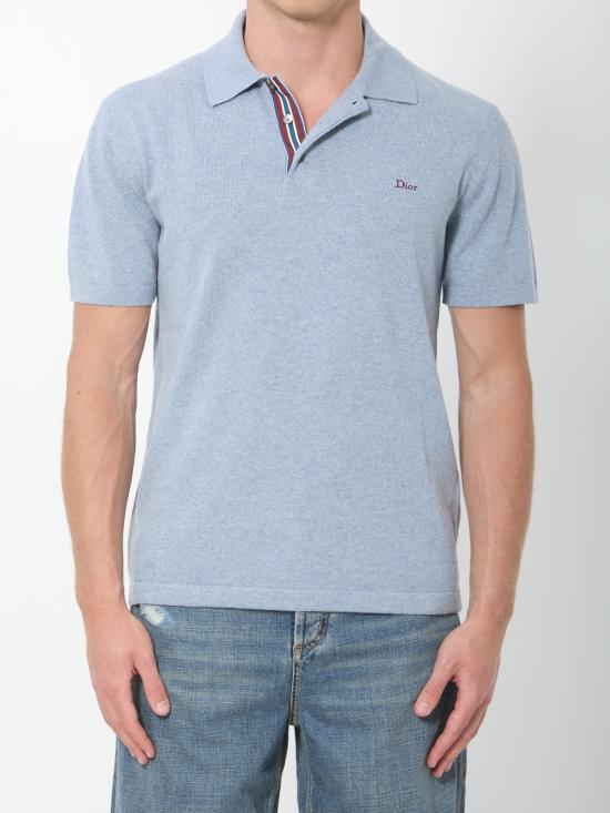 26FW 디올 폴로 티셔츠 693M802 LIGHT BLUE