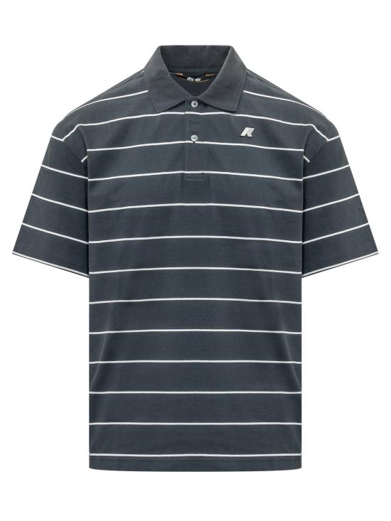 26SS 까웨 폴로 티셔츠 K2145GW ALC BLUE DEPTH WHITE