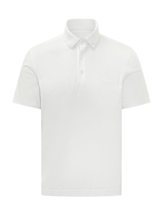 26SS 에르메네질도제냐 폴로 티셔츠 UH348A3H794 N00 100 BIANCO