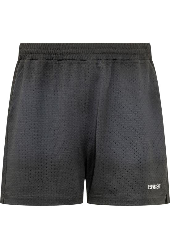 26SS 리프레젠트 숏팬츠 MLM100492 02 WASHED BLACK