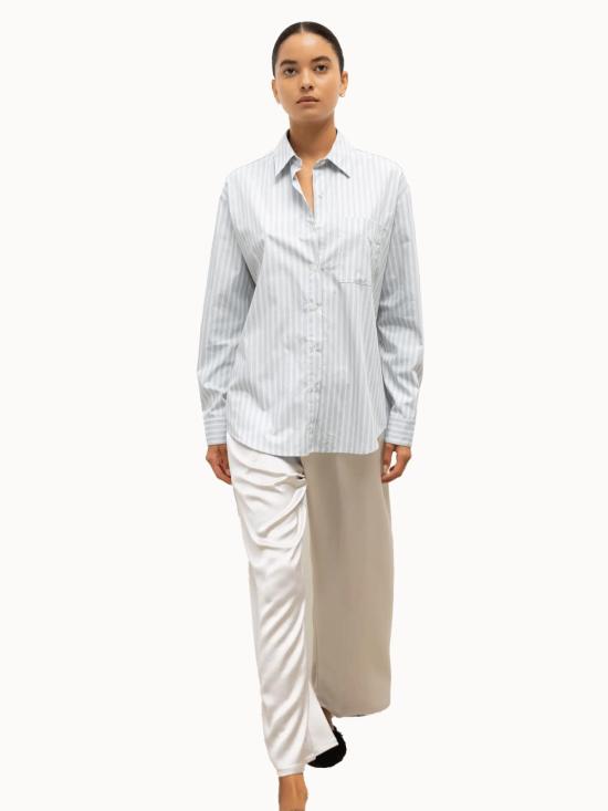  리셋 크롭 팬츠 레저 바브 크롭 드로스트링 팬츠 시멘트 - LESET