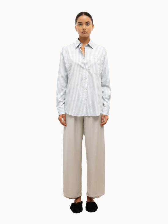  리셋 크롭 팬츠 레저 바브 크롭 드로스트링 팬츠 시멘트 - LESET