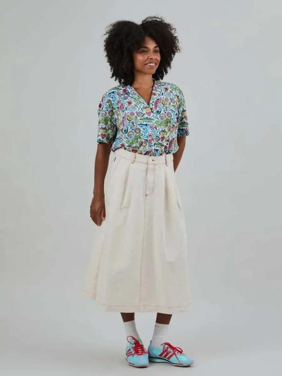  Brava 롱 스커트 브라바 데님 슬럽