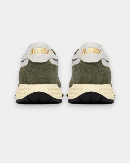 26SS 오트리 릴윈드 로우 나일론 스웨이드 스니커즈 WWLM NC37 WHT SAGE Green white - AUTRY