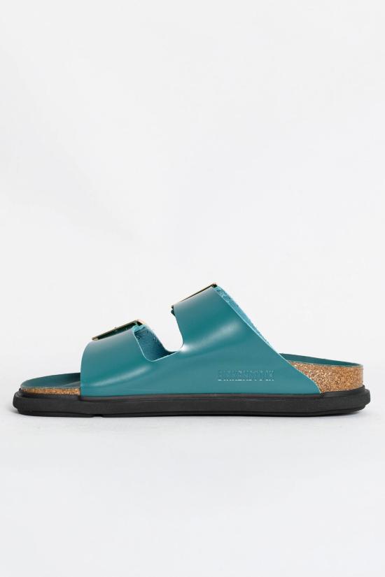 26SS 버켄스탁 뮬/슬리퍼 1031850 SHINE DARK TEAL Green - BIRKENSTOCK