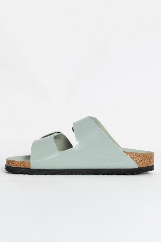 26SS 버켄스탁 뮬/슬리퍼 1031882 SHINE PURE SAGE Turchese - BIRKENSTOCK