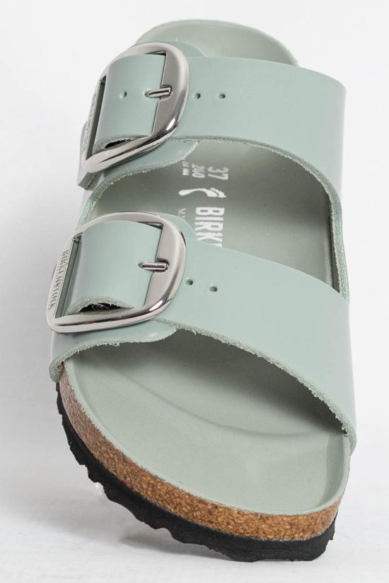 26SS 버켄스탁 뮬/슬리퍼 1031882 SHINE PURE SAGE Turchese - BIRKENSTOCK