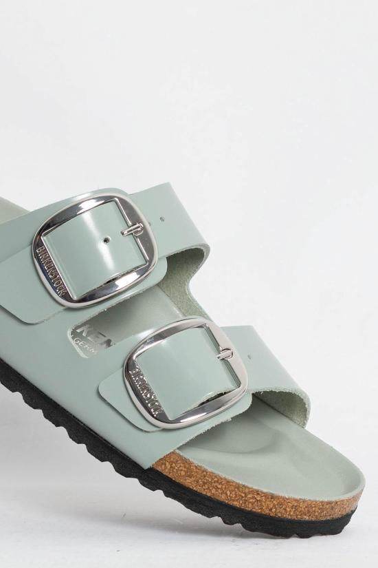 26SS 버켄스탁 뮬/슬리퍼 1031882 SHINE PURE SAGE Turchese - BIRKENSTOCK