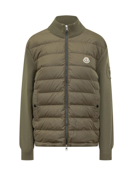 26SS 몽클레어 패딩 집업 코튼 가디건 L10919B00020M1115 828 VERDE