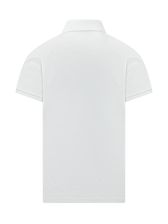 26SS 몽클레어 로고 패치 폴로 티셔츠 L10918A0002684556 001 BIANCO - MONCLER