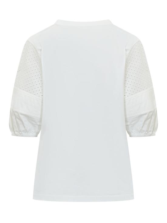 26SS 몽클레어 반팔 티셔츠 L10938C0004589AUO 001 BIANCO - MONCLER