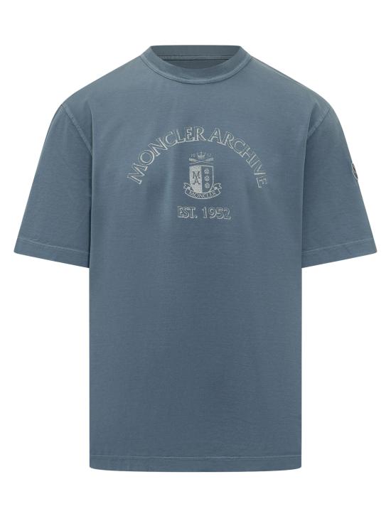 26SS 몽클레어 반팔 티셔츠 L10918C0001389BAL 76G BLU