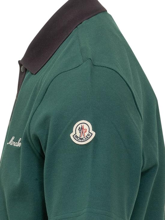 26SS 몽클레어 자수 로고 코튼 피케 폴로 L10918A0000389A16 86G VERDE - MONCLER