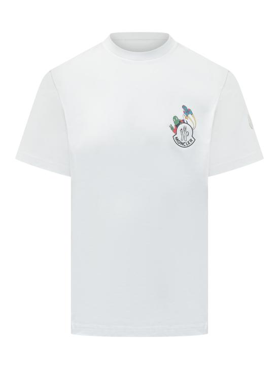 26SS 몽클레어 반팔 티셔츠 L10918C0006589AUG 00A BIANCO