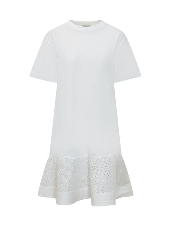 26SS 몽클레어 미디 원피스 L10938I0001489AUO 001 BIANCO