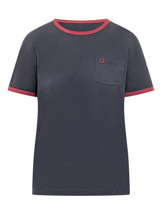 26SS 몽클레어 반팔 티셔츠 L10938C0001989AUO F74 BLU