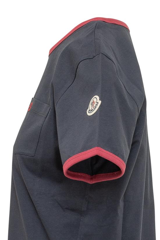 26SS 몽클레어 반팔 티셔츠 L10938C0001989AUO F74 BLU - MONCLER