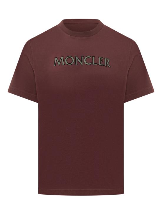 26SS 몽클레어 반팔 티셔츠 L10918C0007589B8U 480 BORDEAUX