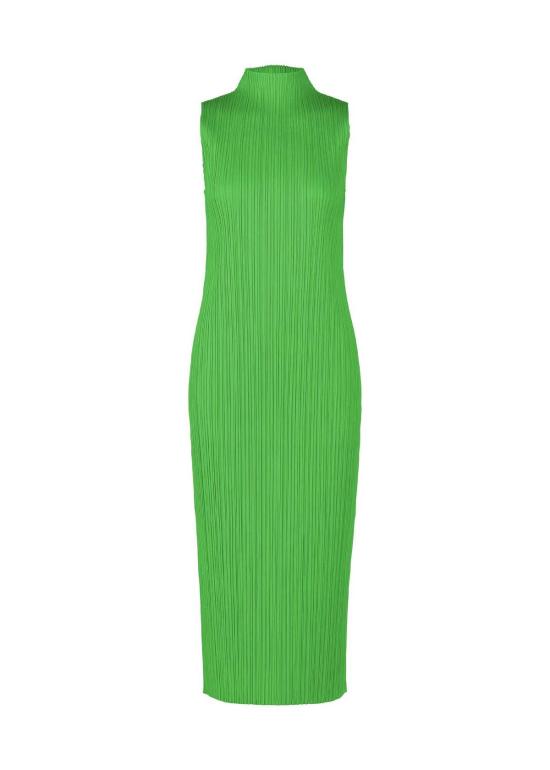  플리츠플리즈 롱 원피스 이세이 미야케의 플리츠 플리즈 이달의 컬러: 4월 드레스 - PLEATS PLEASE