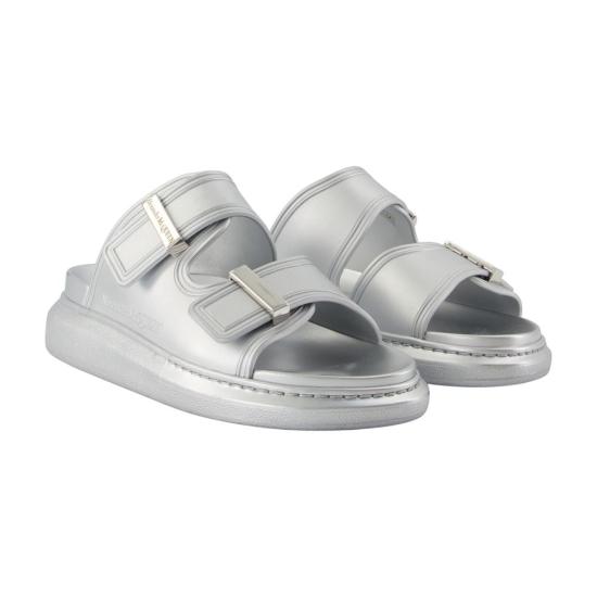 26SS 알렉산더 맥퀸 하이브리드 슬라이드 658063W4Z611681 silver - ALEXANDER MCQUEEN