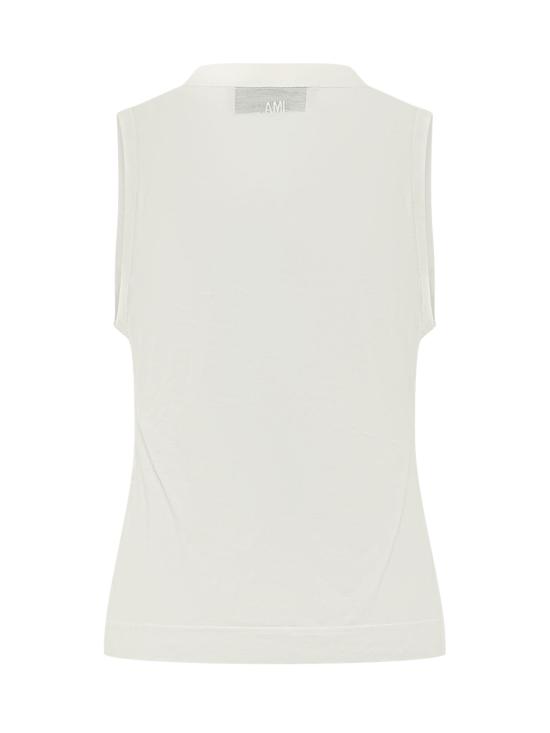 26SS 아미 민소매 티셔츠 FTP818JE0211 136 BLANC CREME - AMI