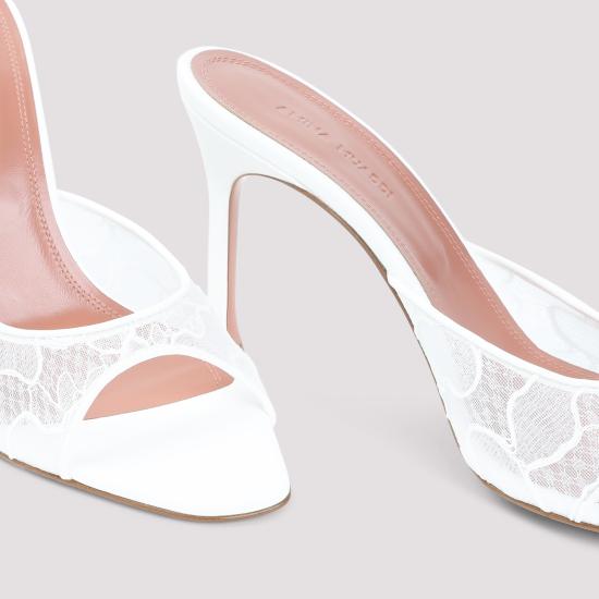 26SS 아미나 무아디 뮬/슬리퍼 12S356878ALE IVORY LACE - AMINA MUADDI