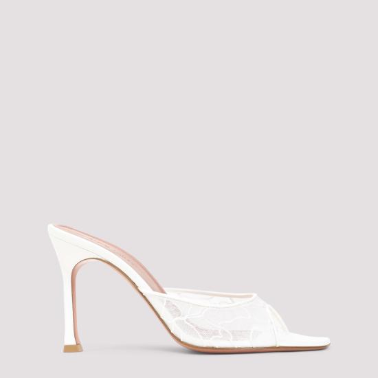 26SS 아미나 무아디 뮬/슬리퍼 12S356878ALE IVORY LACE