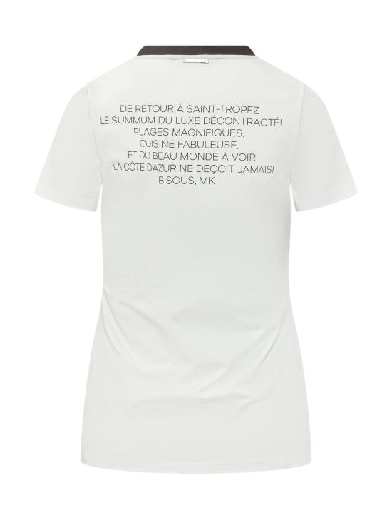 26SS 마이클 코어스 반팔 티셔츠 MS6520FANU 100 WHITE - MICHAEL KORS