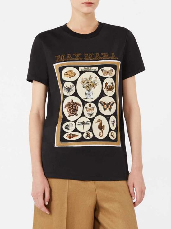 26SS 막스마라 반팔 티셔츠 2611941062 018 FDO NERO - MAX MARA