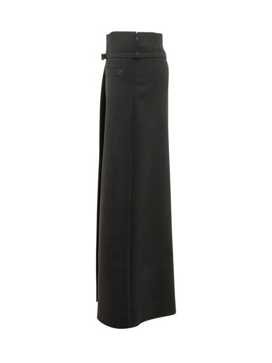 26SS 쿠레쥬 롱 스커트 226CJU369WO0113 9999 BLACK - COURREGES