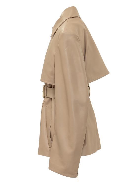 26SS 스포트막스 가죽 자켓 2612441013600 001 BEIGE - SPORTMAX