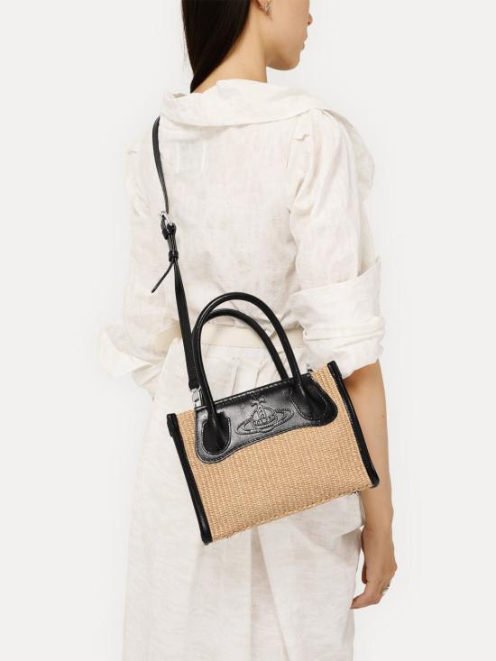 26SS 비비안웨스트우드 토트백 4803001VUW01D0 B402 NATURAL - VIVIENNE WESTWOOD