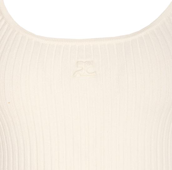 26SS 쿠레쥬 민소매 티셔츠 PERMDE012FI0001 White - COURREGES