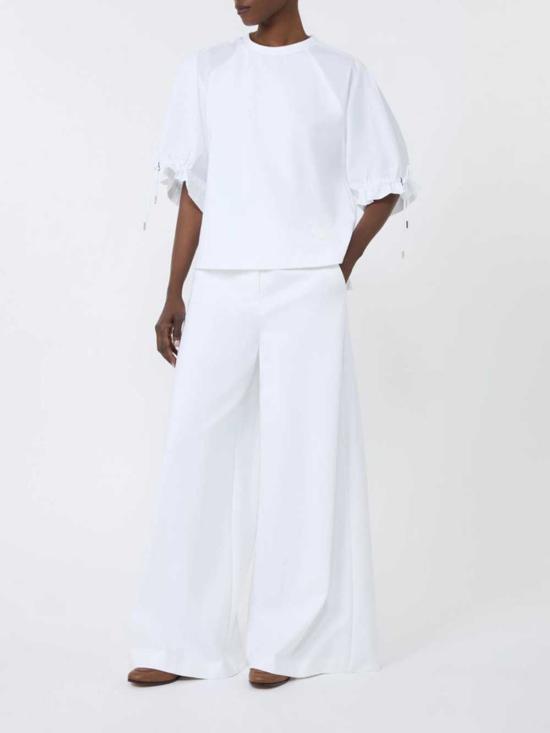 26SS 막스마라 스트레이트 팬츠 2611781032 001 BIANCO OTTICO - MAX MARA