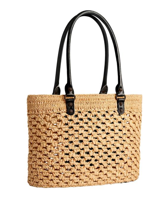 26SS 발렌시아가 토트백 866501 2ACGC 9260 NATURAL BLACK - BALENCIAGA