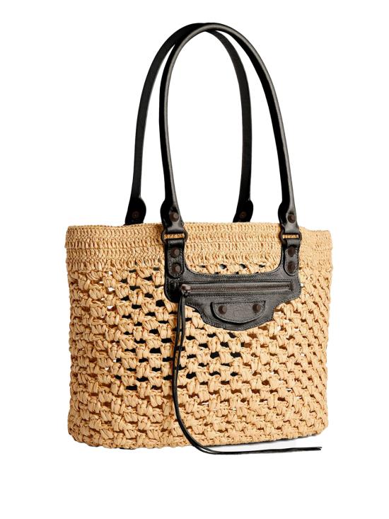 26SS 발렌시아가 토트백 866501 2ACGC 9260 NATURAL BLACK - BALENCIAGA