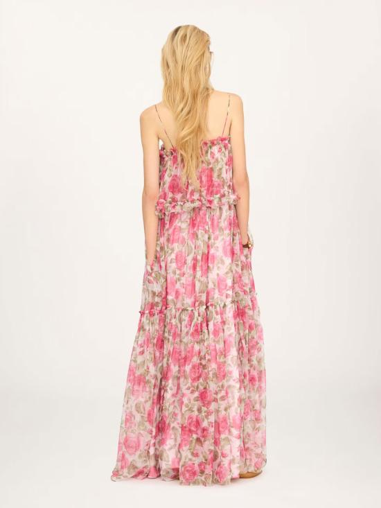 26SS 끌로에 롱 원피스 CH26UR124278 91Y WHITE PINK 1 - CHLOE