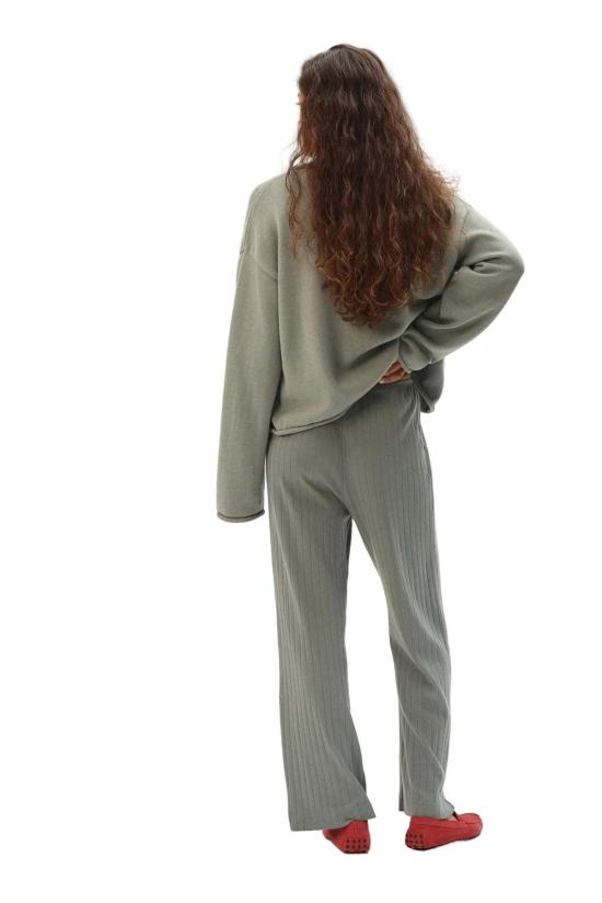  도니 크롭 팬츠 . 포인트엘 심플  세이지 - DONNI.