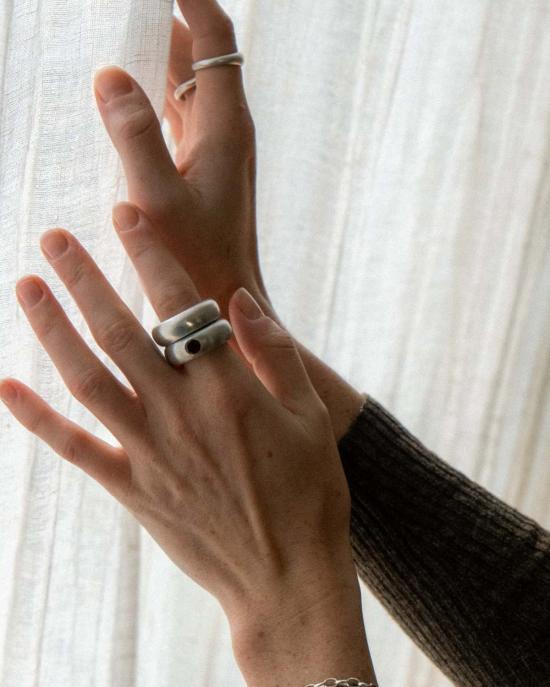  클래식 디자인스 반지 클래식 디자인 시트린 루나 링 실버 - CKLASIC DESIGNS