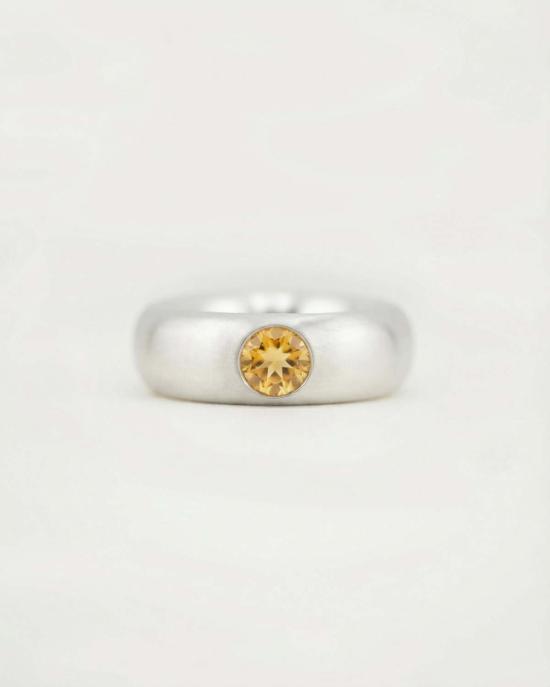  클래식 디자인스 반지 클래식 디자인 시트린 루나 링 실버