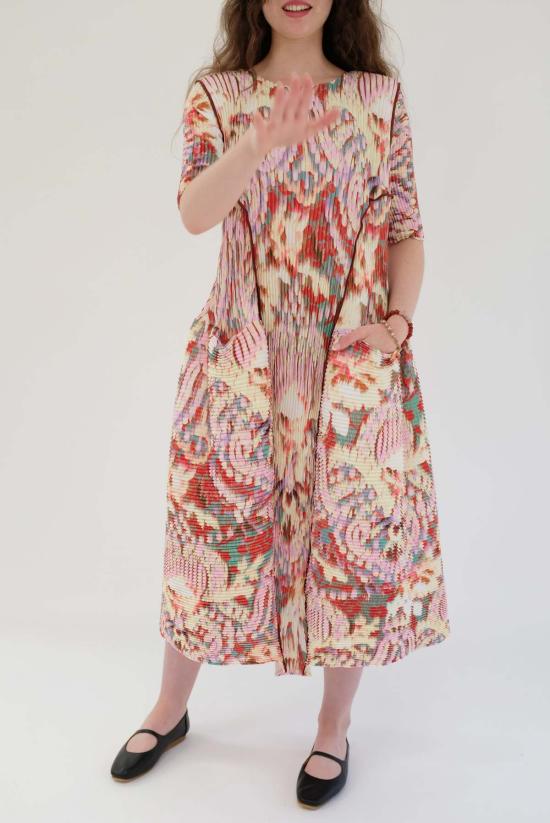  줄리아 호이어 롱 원피스 Julia Heuer 우마 핸드플리츠 드레스 짐 - JULIA HEUER