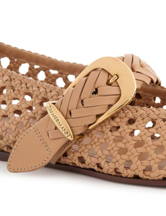  짐머만 플랫 슈즈 지머만 알케미 발레리나 플랫 - ZIMMERMANN