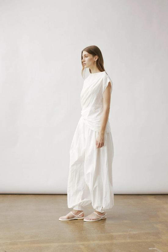 26SS 빅토리아 찬 스트레이트 팬츠 SS26126WHXS AB024617 XS - VIKTORIA CHAN