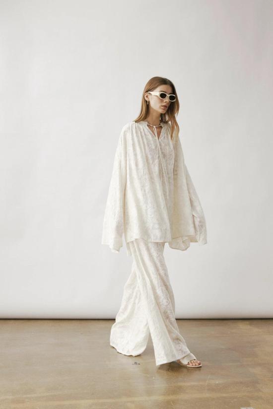 26SS 빅토리아 찬 블라우스 SS26128PO S AB024618 S - VIKTORIA CHAN