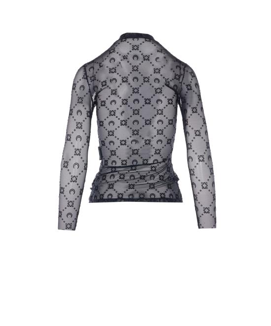 26SS 마린세르 긴팔 티셔츠 WTO388A CJER0005BK99 - MARINE SERRE