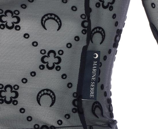 26SS 마린세르 긴팔 티셔츠 WTO388A CJER0005BK99 - MARINE SERRE