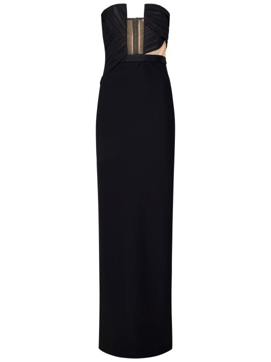 26SS 넨시 도자카 롱 원피스 NDDR2673501 100 Black