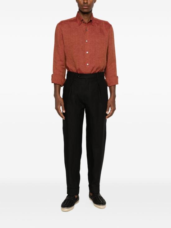 26SS 브리오니 긴팔 셔츠 SCAY0L P91116363 Arancio - BRIONI